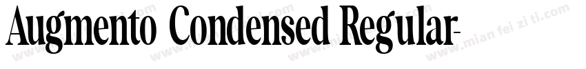 Augmento Condensed Regular字体转换